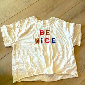 “Be Nice” crop top